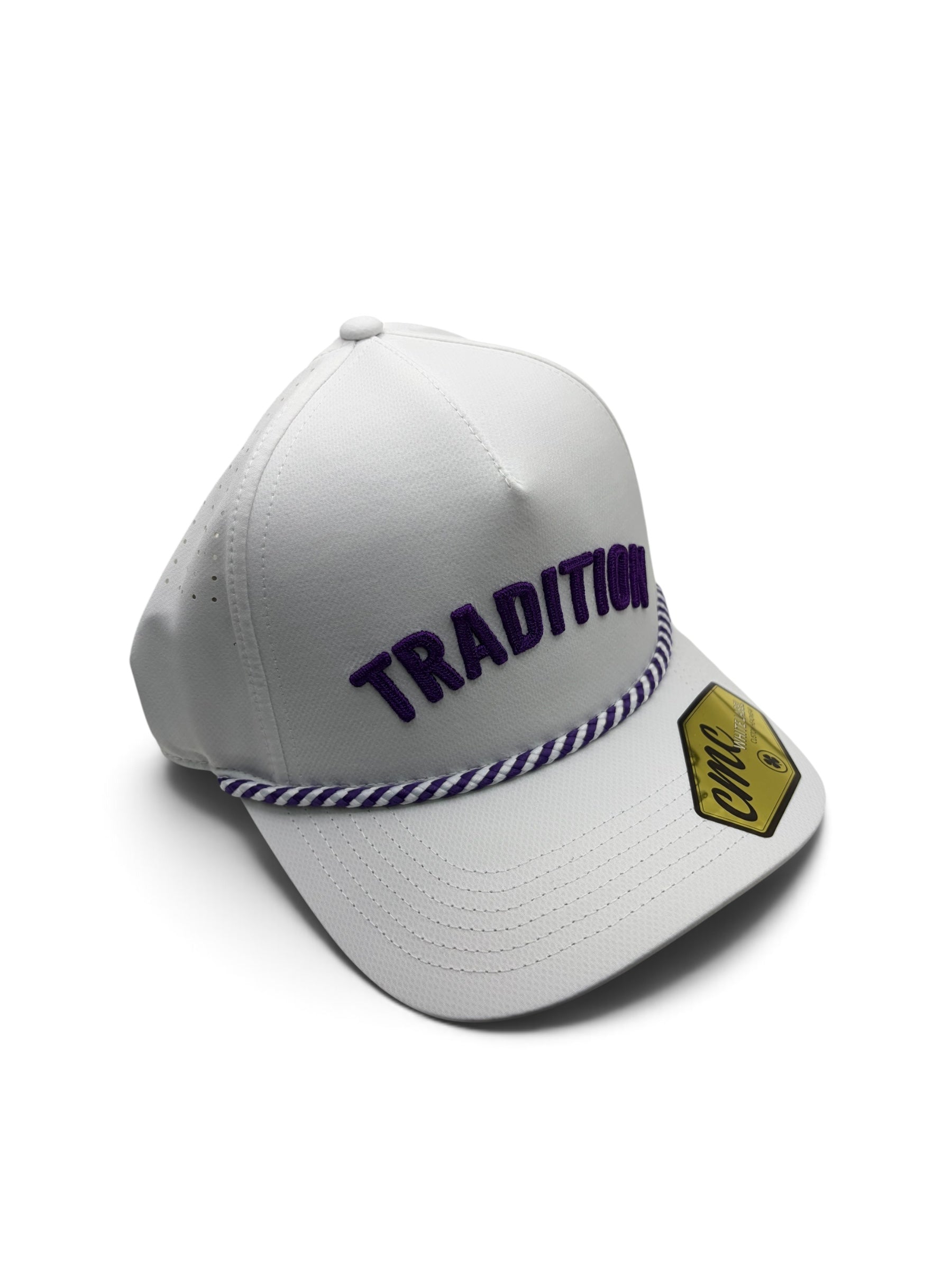 Tradition White and Purple Rooe Hat