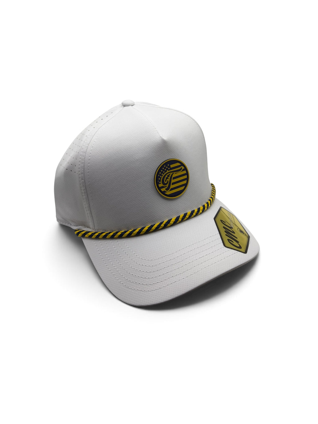 Tradition Military Salute White Yellow Blue US Navy Edition Hat