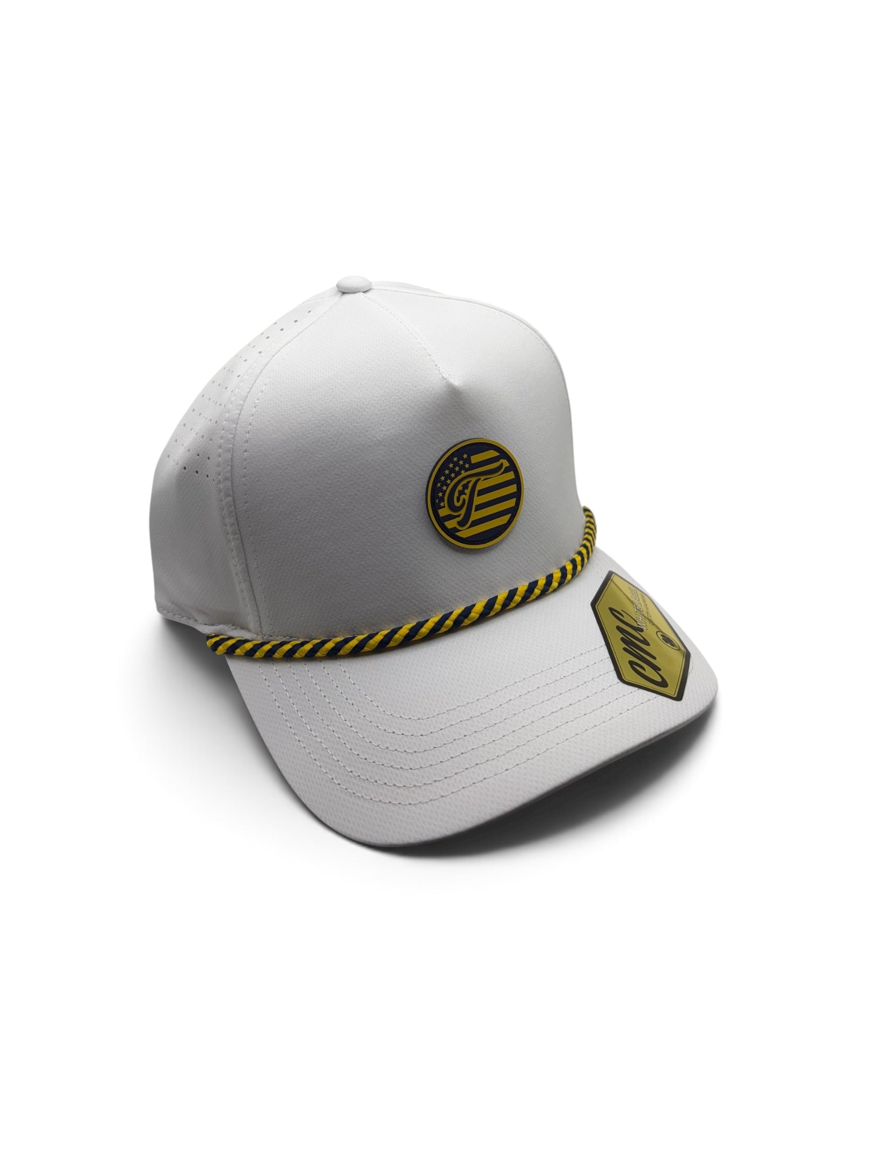 Tradition Military Salute White Yellow Blue US Navy Edition Hat