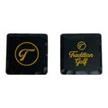 Square Black & Gold Ball Marker